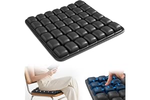 SGJHUI Inflatable Seat Cushion, Airplane Seat cushion for Long Flights Without Air Pump, Pressure Relief Seat Cushion, Wheelchair Cushions Applicable to Various Scenarios, Relief Discomfort in Coccyx&Buttock