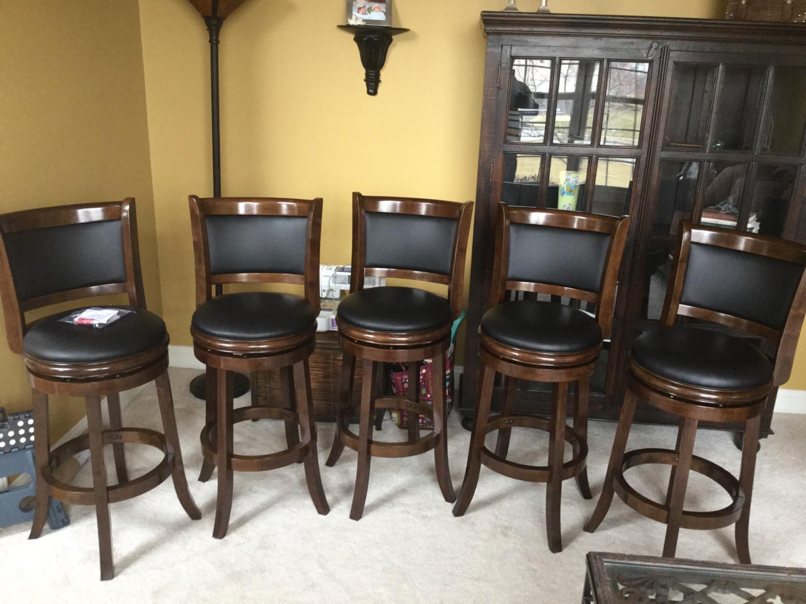 18/mo Finance Boraam Augusta Counter Height Swivel Stool, 24Inch