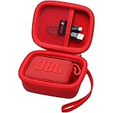 XANAD Hard Case Compatible with JBL Go 4 and Go 3 and Go 3 Eco Ultra-Portable Waterproof Speaker (Red)