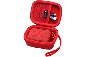 XANAD Hard Case Compatible with JBL GO 4, GO 3 Portable Bluetooth Speaker-Carrying Travel Bag Red