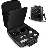 MeloSync Starlink Mini Case – Protective Travel Carrying Case for Starlink Mini Dish, Kickstand, Pipe Adapter, Power Adapter & Cables Splash-Resistant, Shockproof (Diagonal stripe)
