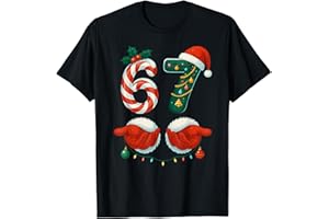 67 SIX SEVEN COUPLE PAJAMAS CHRISTMAS MATCHING 67 Christmas 6 7 Meme Pajamas Holiday Gen Alpha Slang T-Shirt