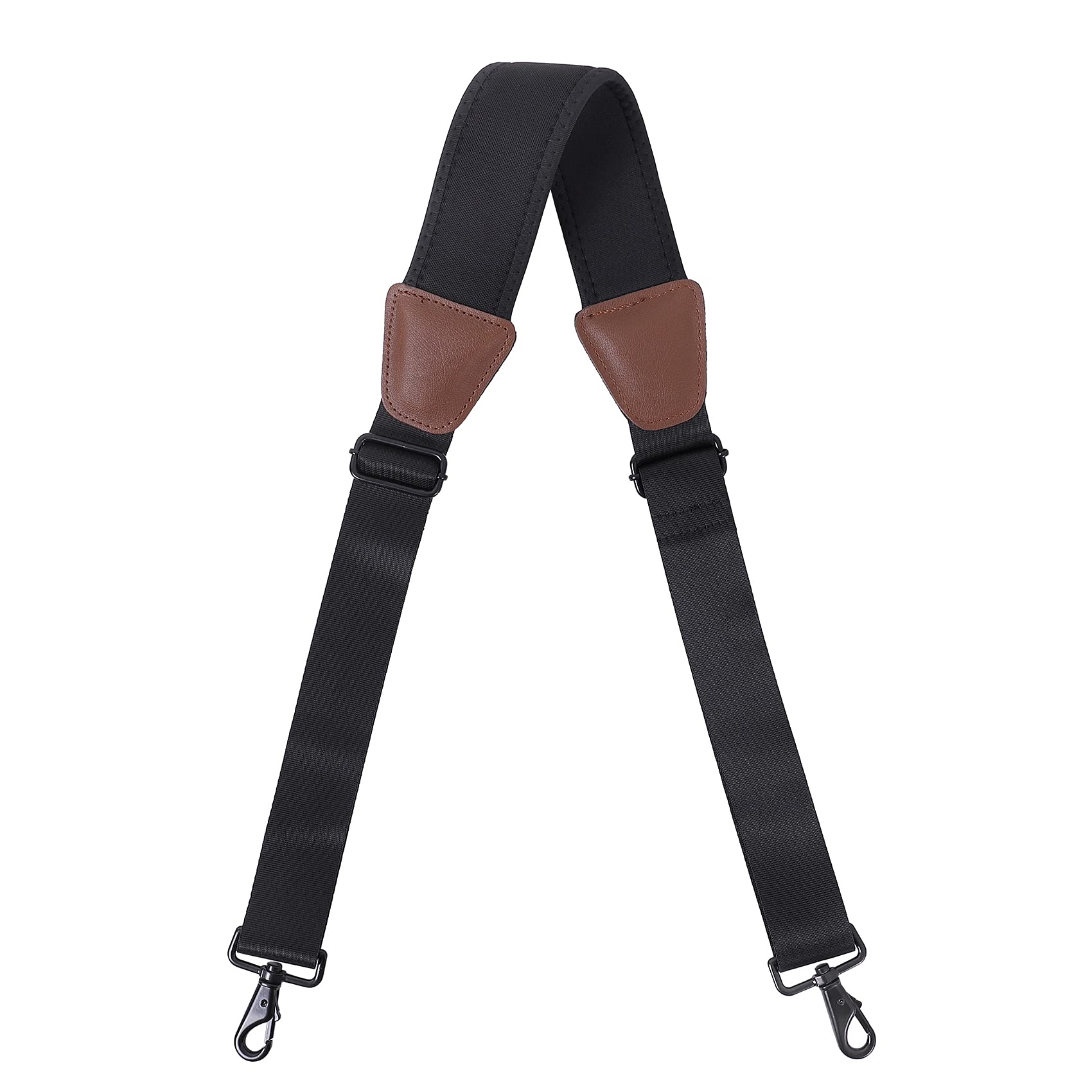 Shoulder Strap,58" Neoprene Padded Adjustable Shoulder Bag Straps Replacement for Briefcase,Bags, Laptop with Swivel Hooks,Brown