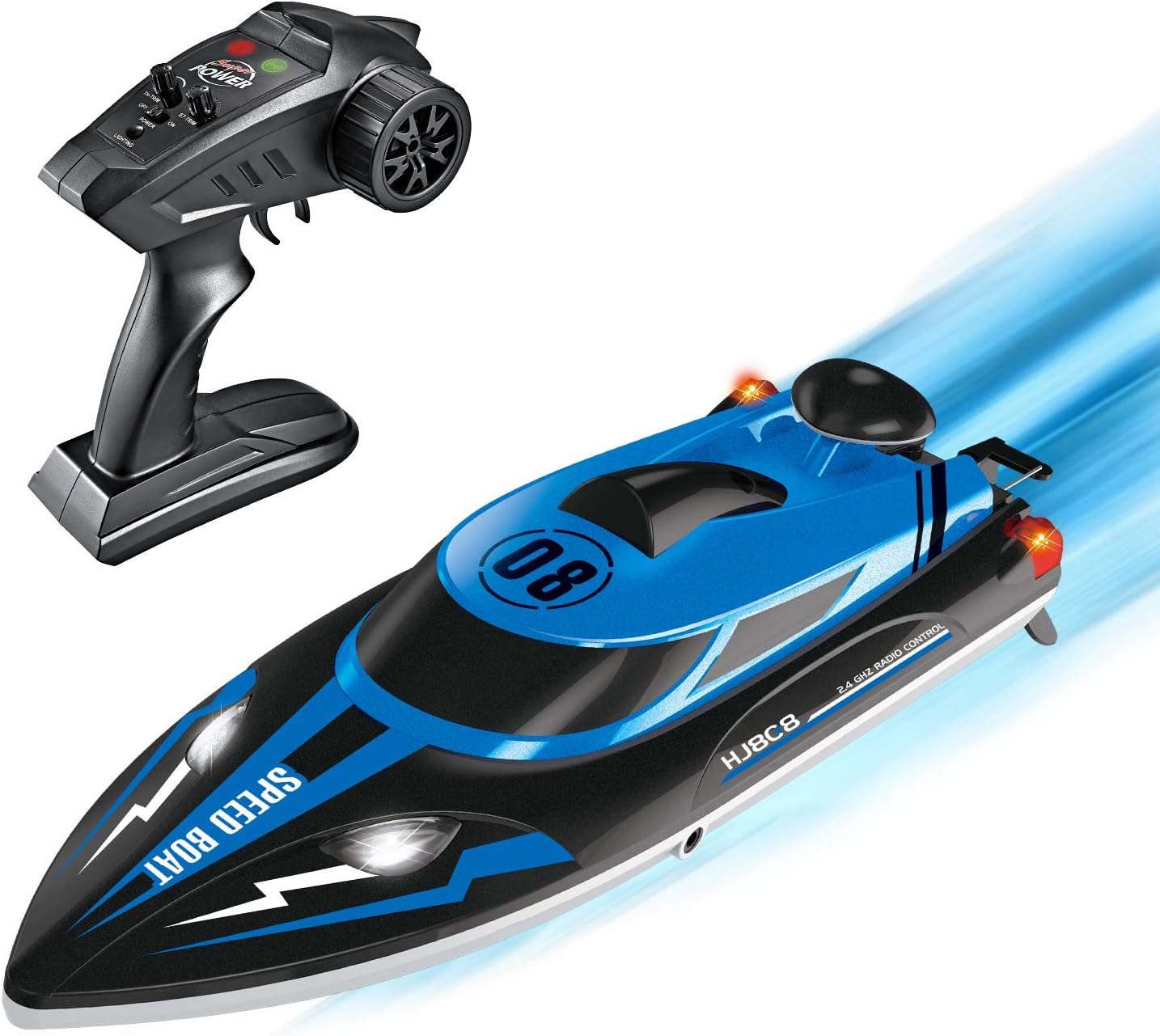 kuman Upgrade Waterproof Remote Control Boat for Pools and Lakes High
