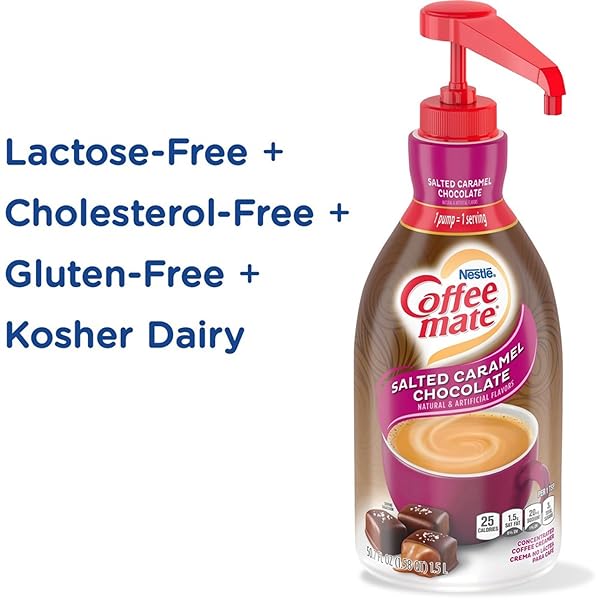 NESTLE® COFFEE-MATE® LIQUID CREAMER PUMP BOTTLE, SALTED CARAMEL, 50.7 FL OZ