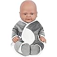 Vollence 14" Full Silicone Realistic Baby Doll - Lifelike Platinum Boy