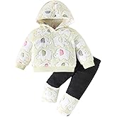 Jecson Toddler Baby Girl Clothes: Soft Fleece & Thermal Outfits Set Animal Pattern Hoodie & Pants Cute Winter Home Out 6M-4Y