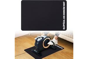 GSDOTZAP Ellipse Machine Non-Slip Mat, Under Desk Elliptical Mat for Mini Stair Stepper & Electric Seated Foot Pedal Exerciser, Ellipse Exercise Mats Suitable for Seniors Home Sports Mat