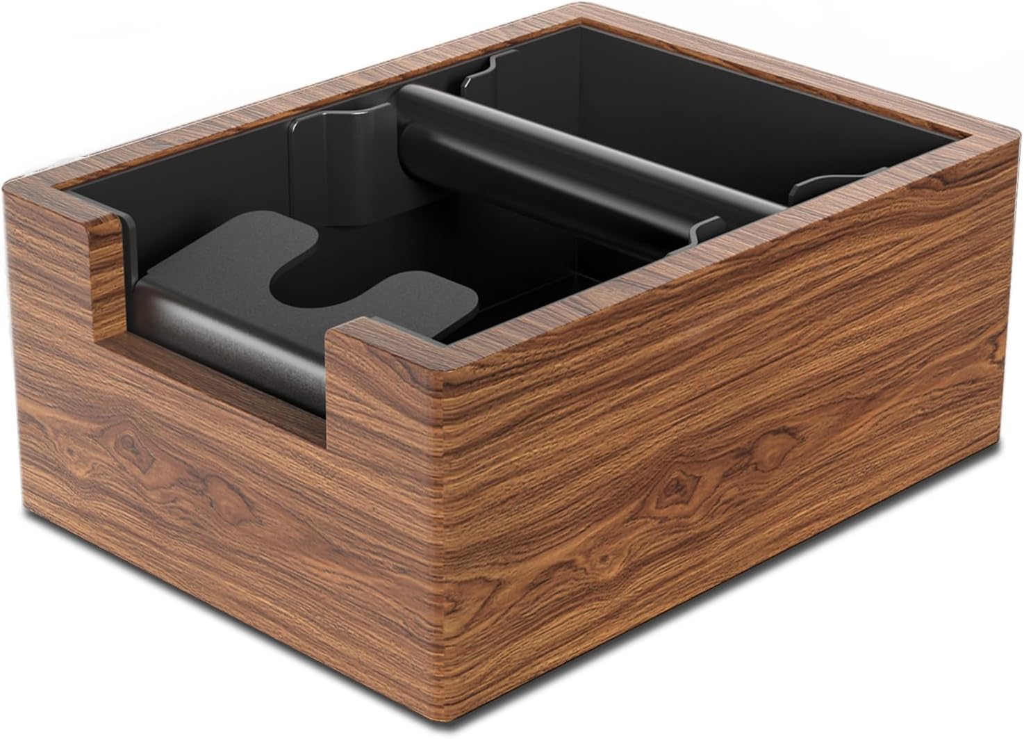 Photo 1 of EASGIU Espresso Knock Box, Coffee Knock Box with Durable Knock Bar and Non-Slip Base, Knock Box for Machine Accessories (Wooden Base)