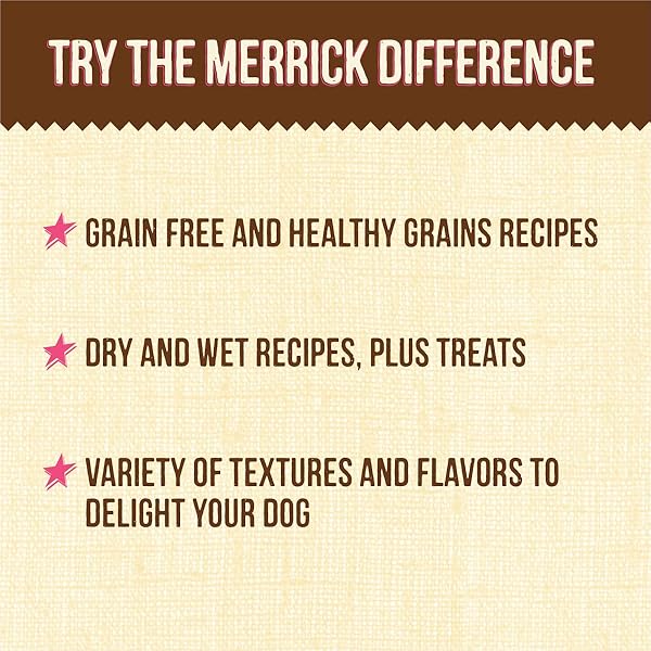 MERRICK LIL’ PLATES GRAIN FREE DINNER DUOS SOFT NATURAL WET SMALL DOG FOOD VARIETY PACK, BEEF AND CHICKEN – (PACK OF 12) 3.5 LB. TUBS