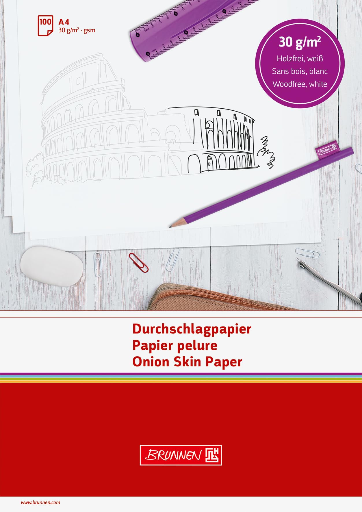 Brunnen Copying Paper A4 100 Sheets 30 g/m² White