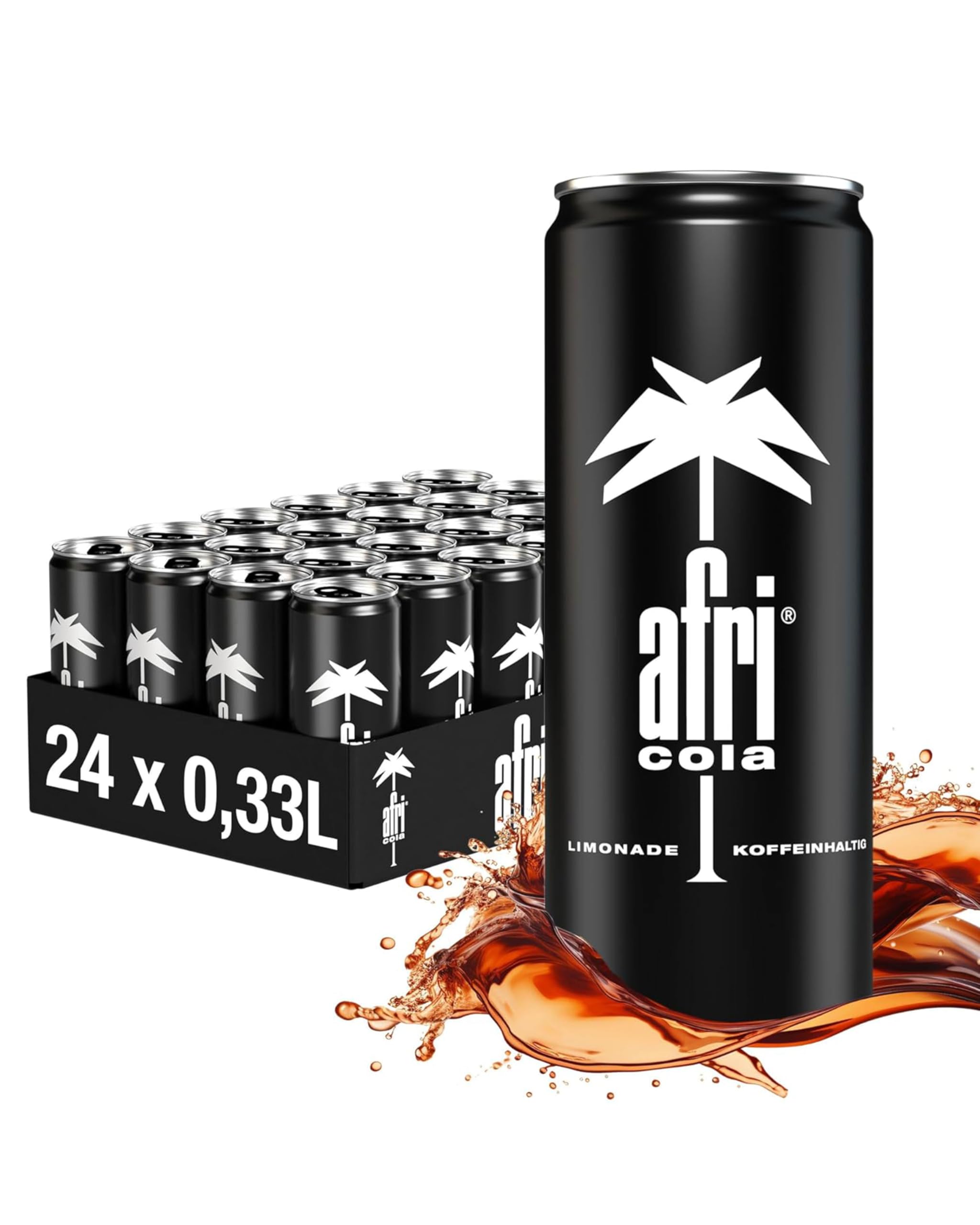 afri cola – Cola-Drink 24 x 330 ml in der Dose – Kultgetränk mit Zucker & vollem afri-Geschmack – Koffeinhaltige Cola-Limonade mit intensivem, einzigartigem Geschmack in praktischen Getränkedosen 8