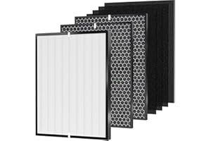 AMBOSELI 7-Pack 3000 Air Replacement Filter, Compatible with Air Doctor 3000, 3000M, 3000Pro Air Puri-fier,1 air filter, 2 Activated Carbn and 4 Extra Carbn Pre-Filters(One Year Combo Pack)