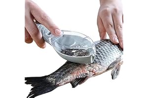 Plastic Fish Scales Scraper, Easier to Remove Fish Scales and Skin. Kitchen, Cooking Tools.(Blue)