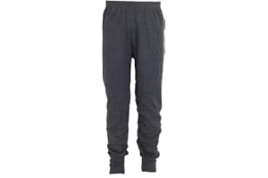 Floso® Unisex Childrens/Kids Thermal Underwear Long Johns/Pants (Hip: 20.5 inch (Age 3-5)) (Charcoal)