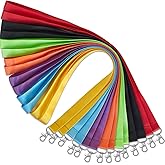 YOUOWO Cruise Lanyards Solid Durable14 Pack 7 Colors, For ID Card Badge Holder Office Neck Keychain,wide 0.79inch (2cm)