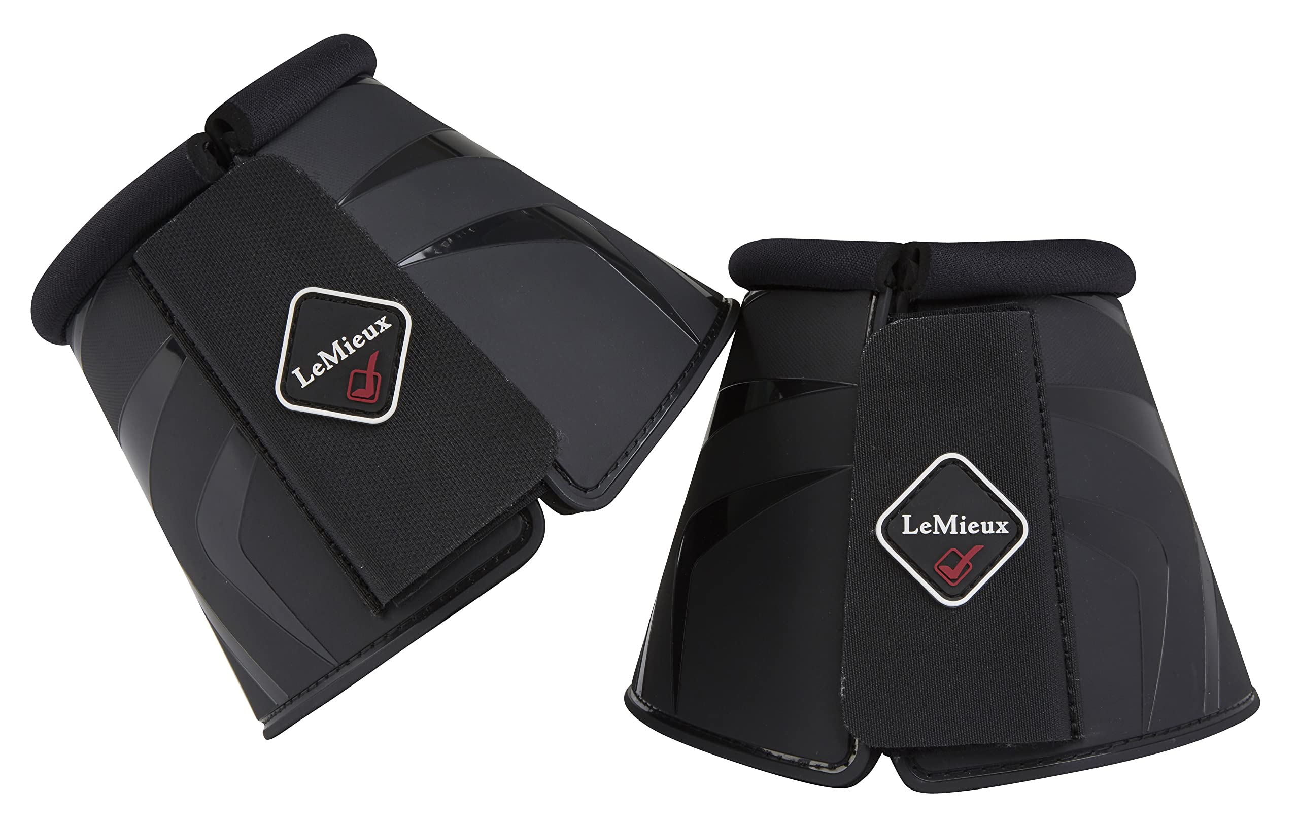 LeMieux ProShell Overreach Horse Boots - Over Reach or Bell Boots for Horses - Protective Gear and Training Equipment - Equine Boots, Wraps & Accessories (Black/XLarge)