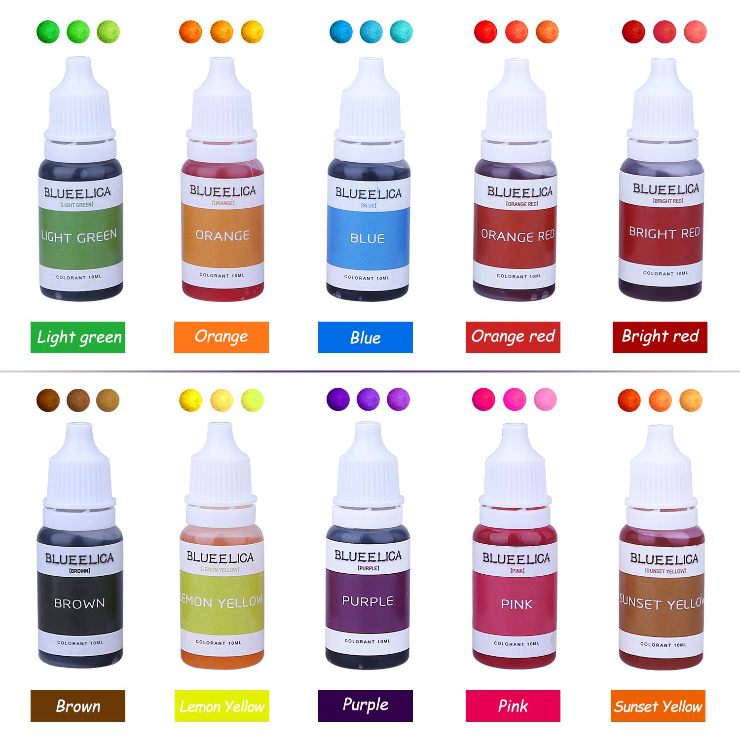 Bath Bomb Making Supplies Kit with 10 Colors Liquid Soap Dye,10 PCS 5 Set Metal Bath Bomb Molds,50PCS Shrink Wrap Bags,Spoons for DIY Handmade Soaps and Crafting Your Own Fizzies