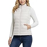 Outdoor Ventures Women's Lightweight Puffer Vest Outerwear Zip Up Warm Sleeveless Winter Jacket Padded Gilet Quilted Coat