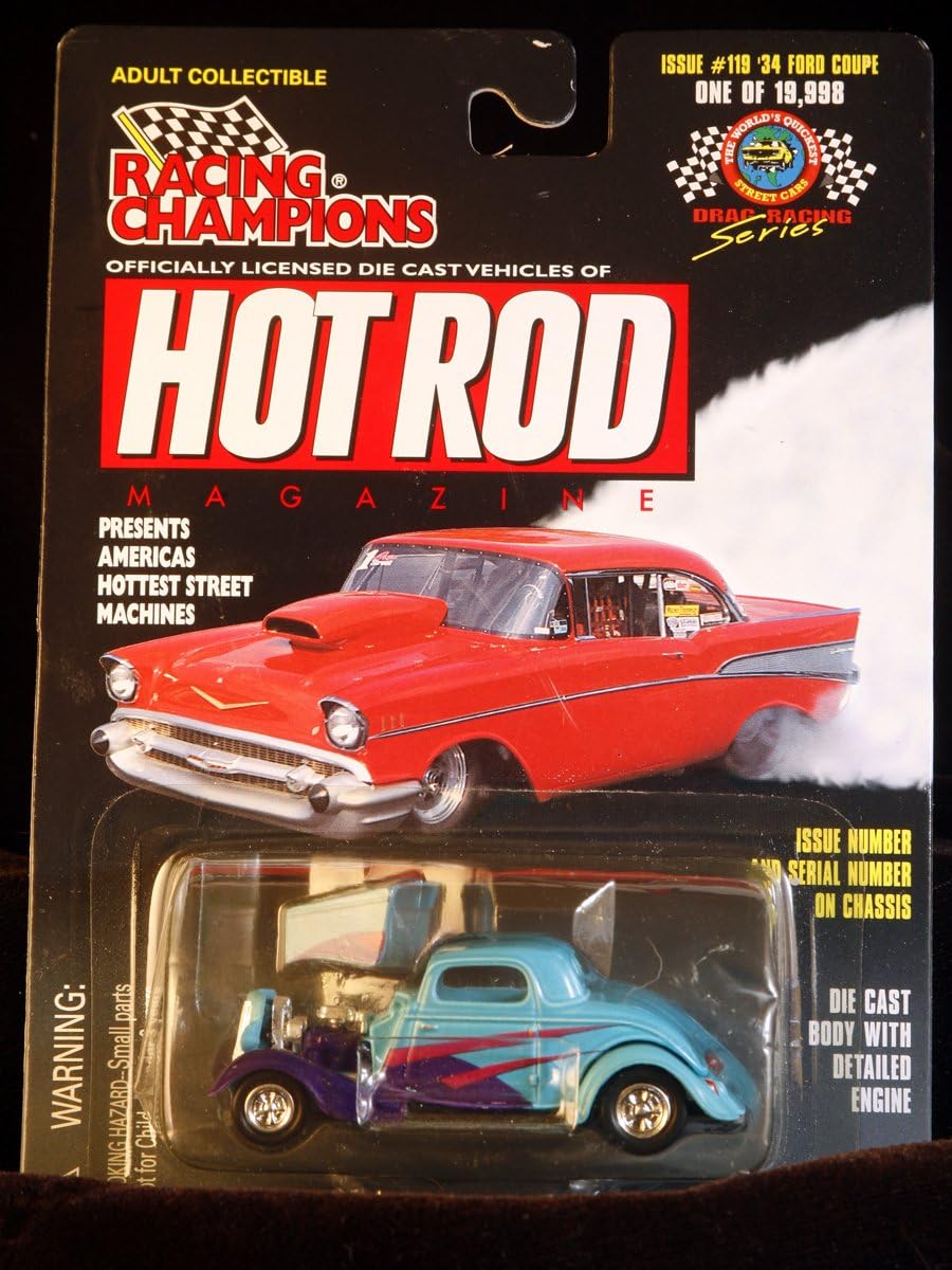 Hot Rod Magazine Drag Racing Series 1:54 #69 '34 Ford Coupe