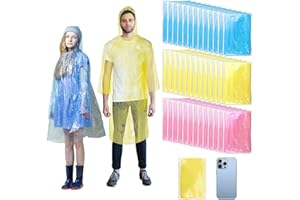 twoworld 210 Pcs Disposable Rain Ponchos for Women Bulk,Emergency Ponchos Rain Adult for Men Women Kids Travelling Camping Hiking