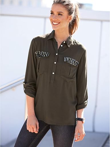 blusa cuello camisero