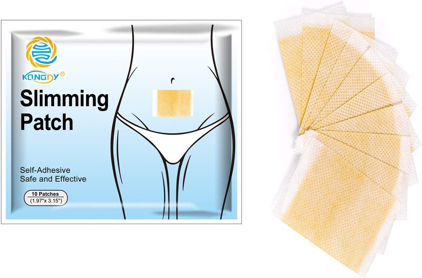 Herbal Slimming Patch for Women. Trans-Dermal Natural Pure Ingredients Belly Slim Detox Remove Excess Fat Extra Strong Slim Patches KONGDY