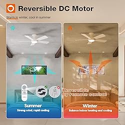 addlon Ceiling Fans with Lights, 42 Inch Low