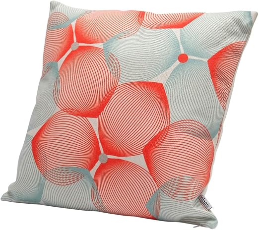 Amazon Com Eclante Efizzy Throw Pillow Off White Red And