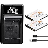 Pickle Power NP-BN1 Battery and LED Charger for Sony | Cyber-Shot DSC-W330,W570,W800,W310,W530,W650,W830,DSC-WX30,WX50,WX100,WX150,WX200,TX100V,X30,TX10,TF1,WX220,TX20,TX30,QX10