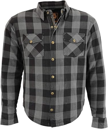 milwaukee performance men's denim biker shirt with aramid