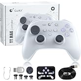 GuliKit TT MAX Wireless Controller (Gray)-720&deg; TMR Joystick, 950mAh | For PC, Android, iOS, Switch 1/2, Switch Wake-Up Function and 4 Detachable Metal Back Buttons