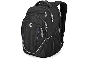 Swissdigital Design TSA Business Laptop Backpack For Men,Travel Backpack With USB Charging Port,College Tech Backpacks With RFID Pockets Presents For Men Fits 15.6 Inch Computer | TERABYTE