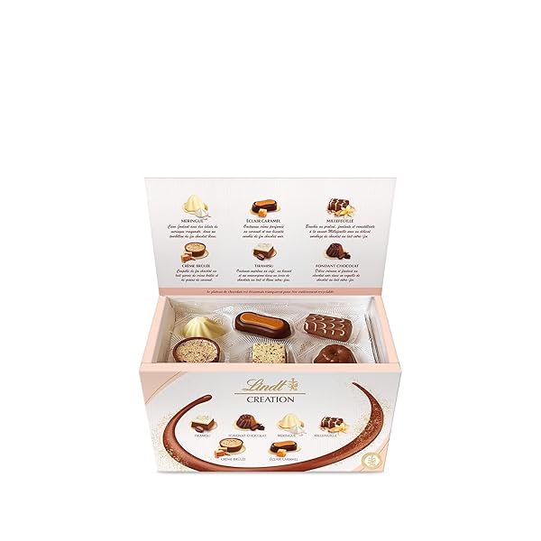 LINDT CREATION DESSERT, ASSORTED CHOCOLATE CANDY, EASTER CHOCOLATE CANDY GIFT BOX, 18 PIECES