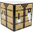 Minecraft Crafting Table 4-Inch Tin Storage Box Cube Organizer with Lid | Basket Container, Cubby Cube Closet Organizer, Home Decor Playroom Accessories | Video Game Toys, Gifts and Collectibles