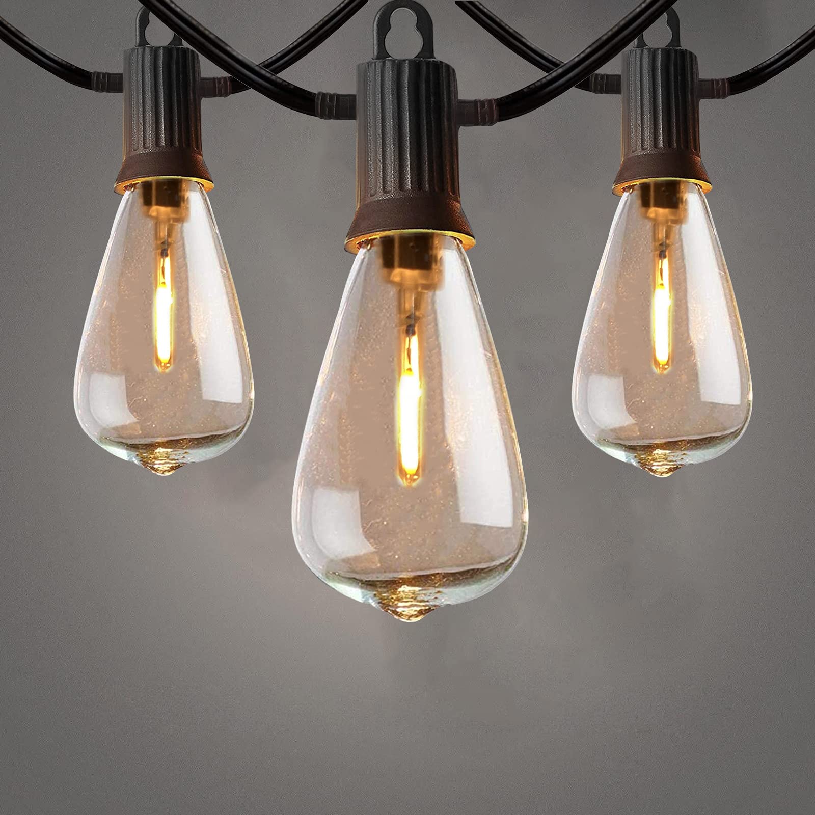 ZOTOYI Outdoor String Lights Mains Powered, 30M Garden String Lights with 40+2 Pcs LED Filaments Vintage Bulbs, Waterproof IP65 2700K Warm White for Patio Outside Party Wedding Backyard Terrace — image 1