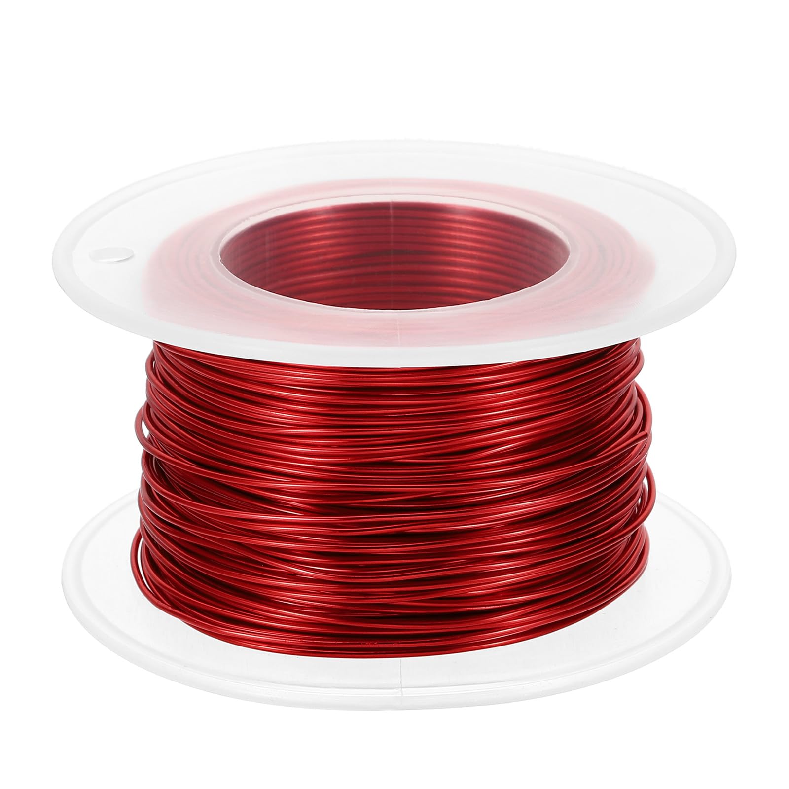 PATIKIL 20 Gauge 0.8mm Aluminum Craft Wire, 98.4Ft Metal Wire Armature Bendable Wire for Jewelry Making Metal Wrap DIY, Red