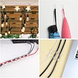URAQT Transparent Cable Clips 64 Pcs Self-Adhesive Wire Organizer Clamps view 8