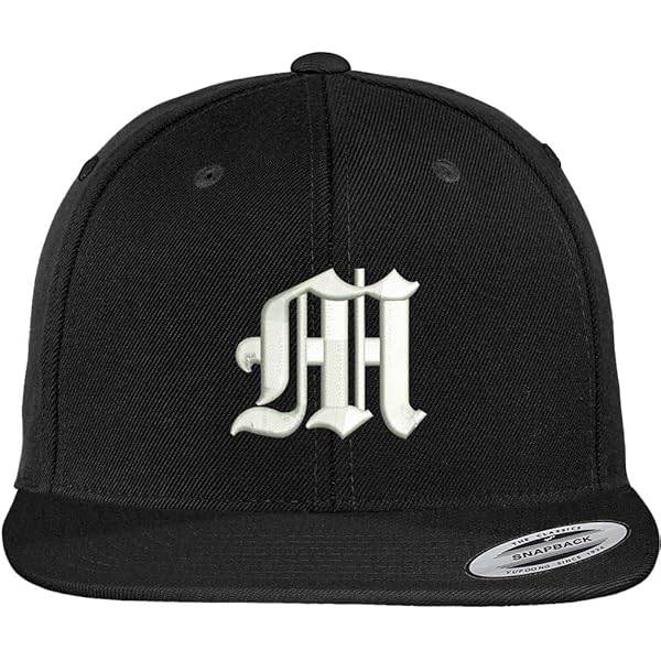 Trendy Apparel Shop Old English H Embroidered Flat Bill