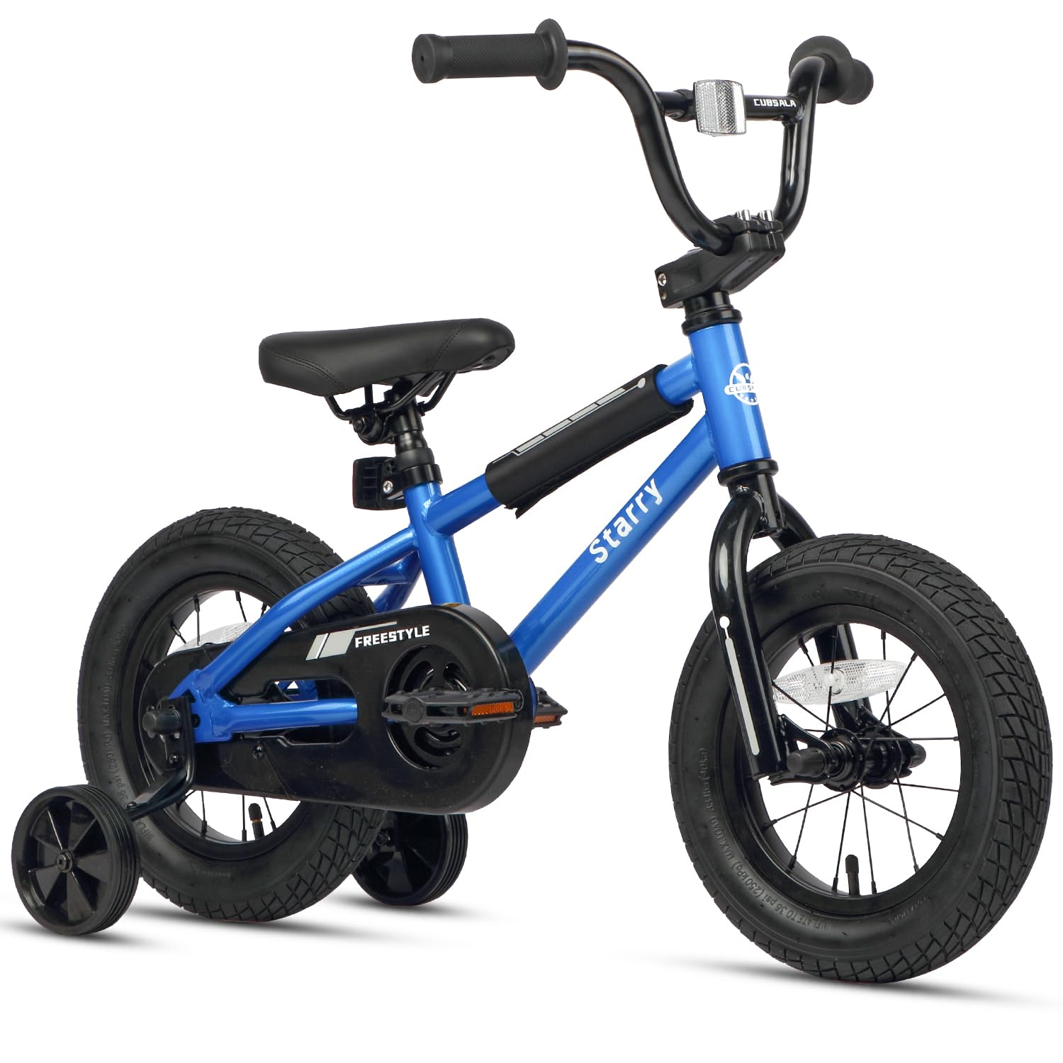 cubsala 12 Inch Kids Bike for 1 2 3 4 Years Old Boys Girls Beiginner Toddlers Riders BMX Style Bicycle with Training Wheels Coaster Brake, Sky Blue Image