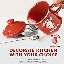 PGYARD Mini Bacon Grease Saver With Strainer - 15OZ