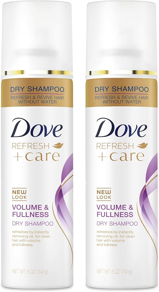 Dove Volume & Fullness Dry Shampoo, Volumizing for Flat Hair 5oz 2ct | For all hair types, volumizing weightless formula refr