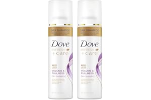 Dove Dry Shampoo Spray, Volume & Fullness, Absorbs Oil to Refresh Hair Without Washing, 5 oz (2-Pack)
