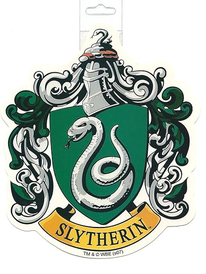 Amazon Com Harry Potter Slytherin School Crest Sticker Large