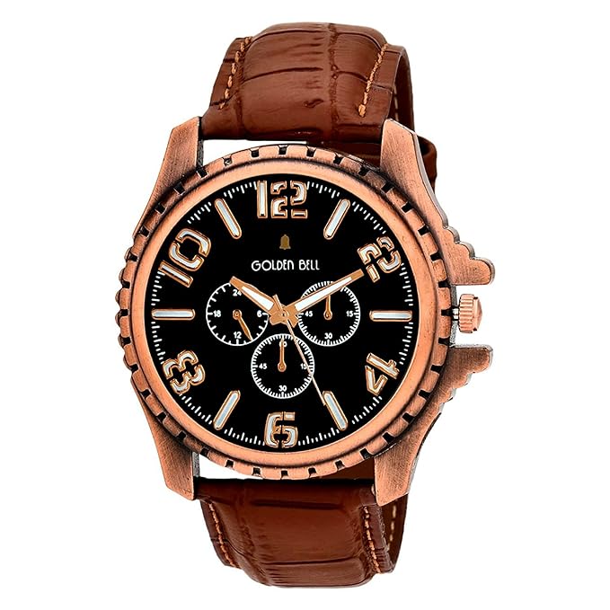 Golden Bell Assault Analogue Display Black Dial Boys/Men's Watch - GB-1025