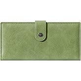 Bakurok Wallets for Women Slim Thin Soft Leather RFID Blocking Credit Card Holder Bifold Long Ladies Wallet Clutch