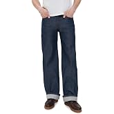 Naked &amp; Famous Denim Men's Strong Guy Natural Indigo Selvedge Jeans