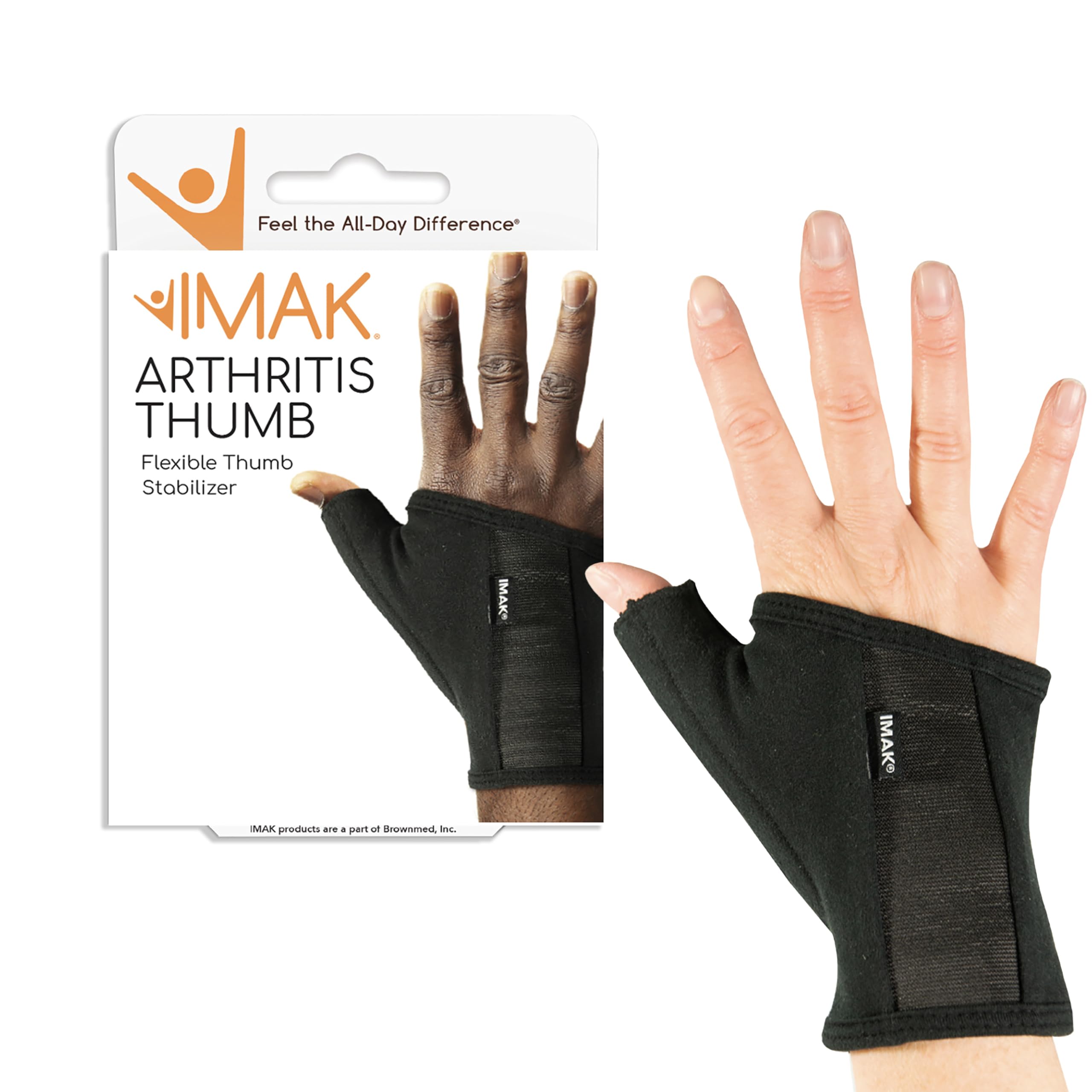 IMAK Arthritis Thumb, helps prevent and relive sore, aching and weak thumbs from Arthritis, Fibromyalgia, Neuropathy Ideal for Mousing, Keyboarding, Gaming and Repetitive Tasks (Small)