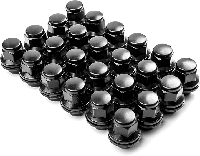 Krator 24x Black 12x1.5 Hex Lug Nuts for 20092015 Toyota Venza, Lug