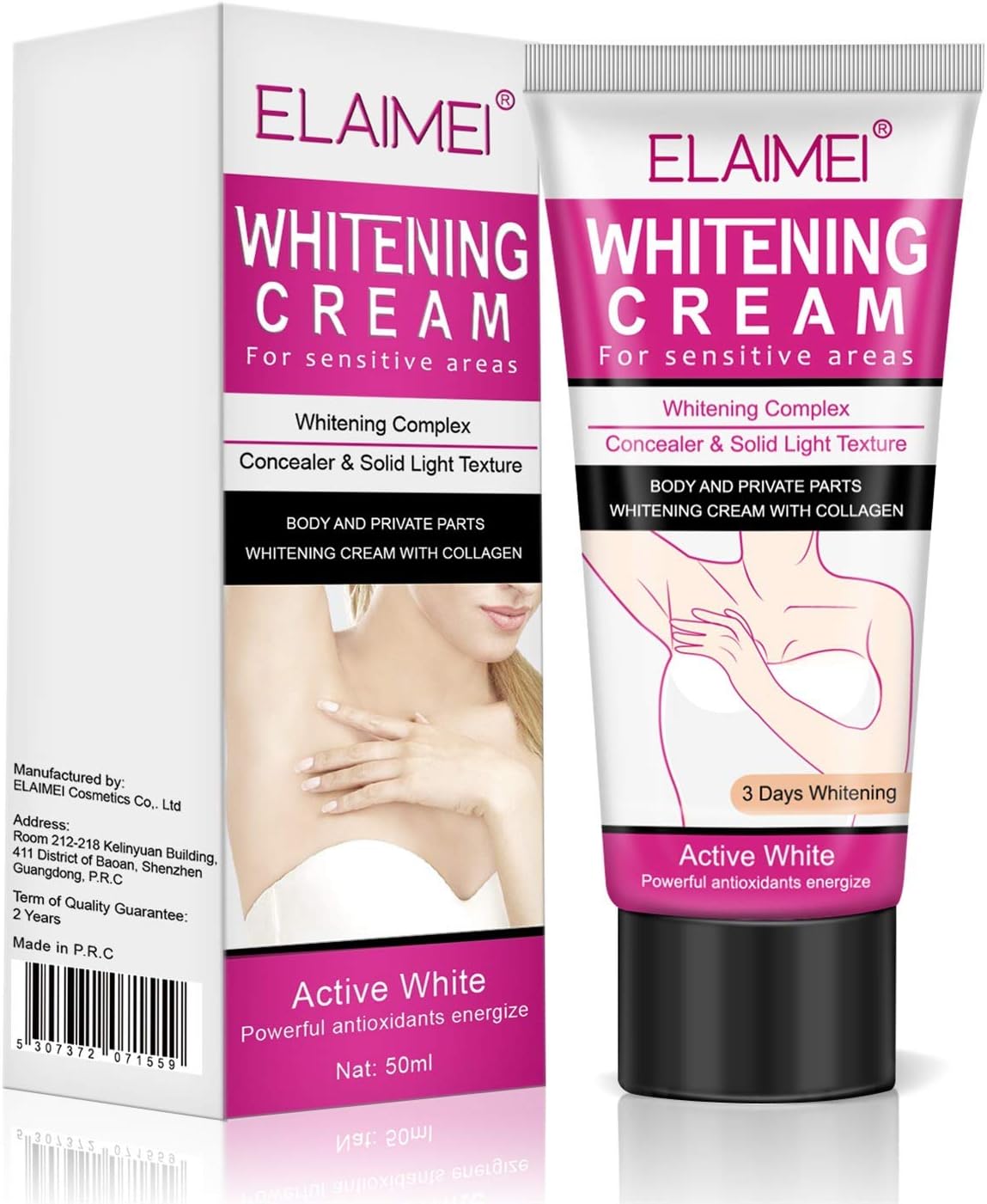 SATISFIED Underarm Whitening Cream, Natural Skin Lightening Cream Repairs Bikini Sensitive Area Between Legs Knees Intimate Private Parts Armpit Whitener Body Deodorant Brightening Cream